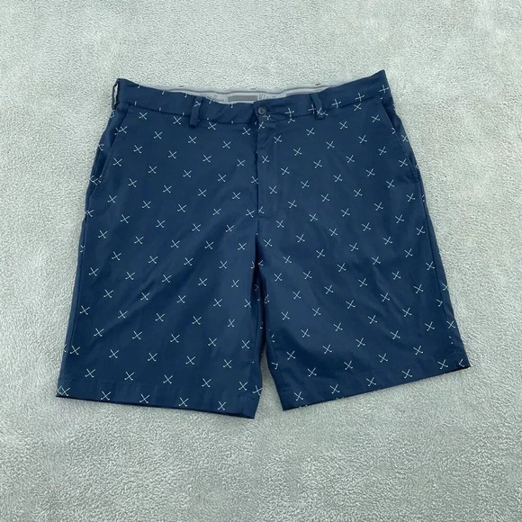 Walter Hagen Mens Navy Blue Golf Shorts Size 38 Polyester  0061 - Picture 1 of 10
